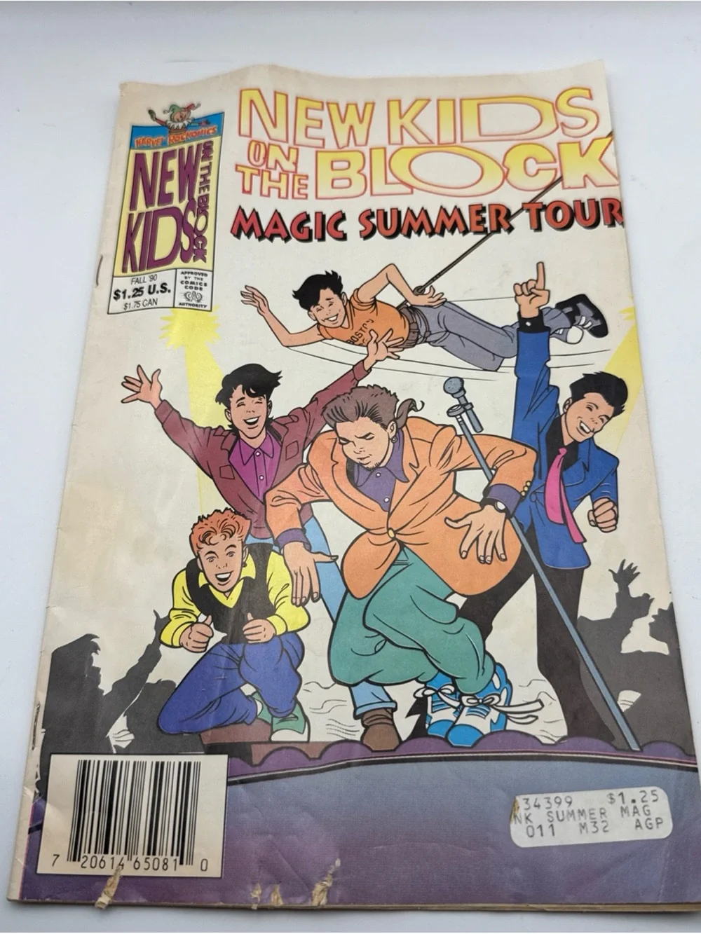 New Kids on the Block (NKOTB) Book and Comic Book Collectible Set of 8 Ephemera